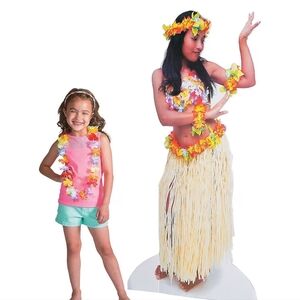 Large 32" x 62" Realistic Hula Girl Stand-up for Party Floor Stand New!